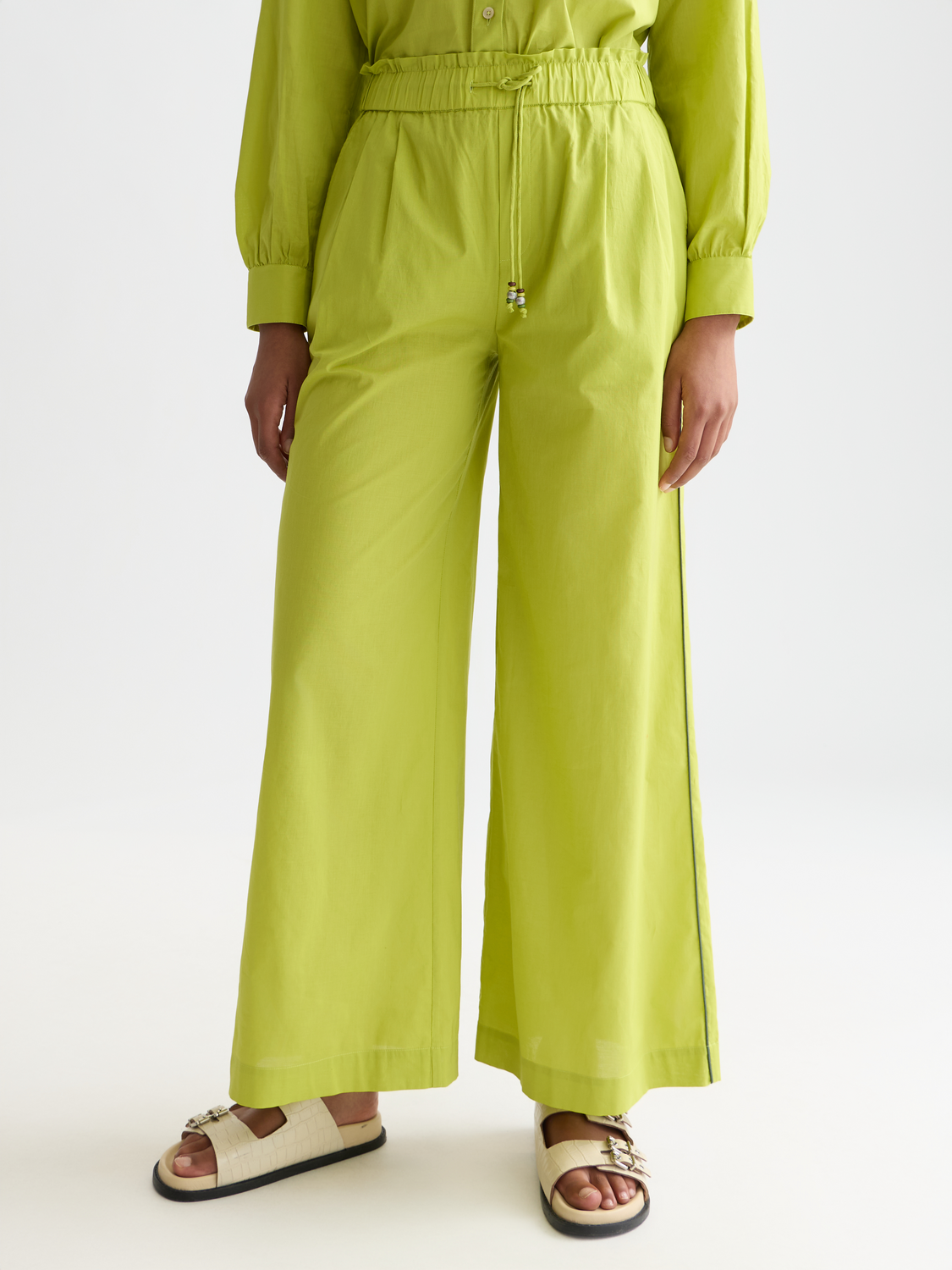 Cotton voile pull on beach pants