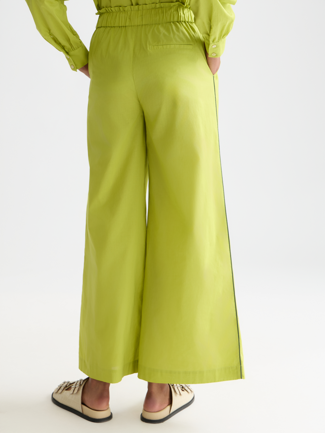 Cotton voile pull on beach pants