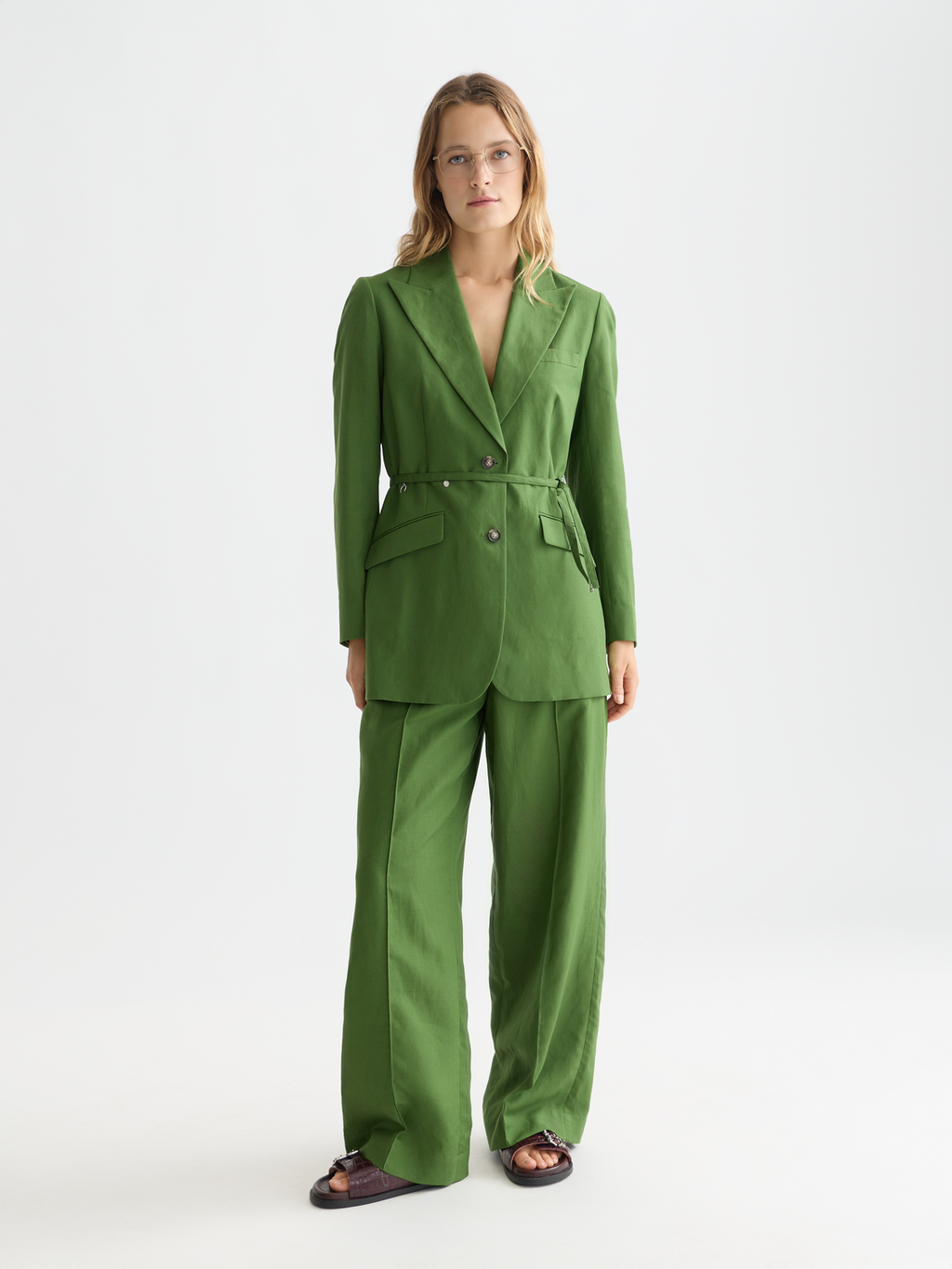 Lou - Lyocell high rise wide leg pants