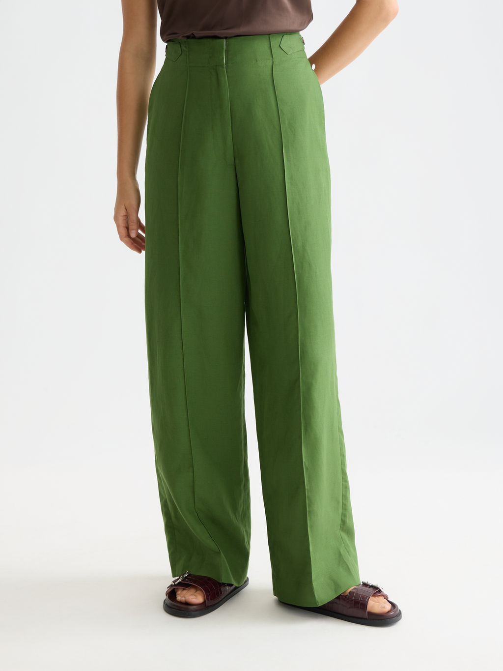 Lou - Lyocell high rise wide leg pants