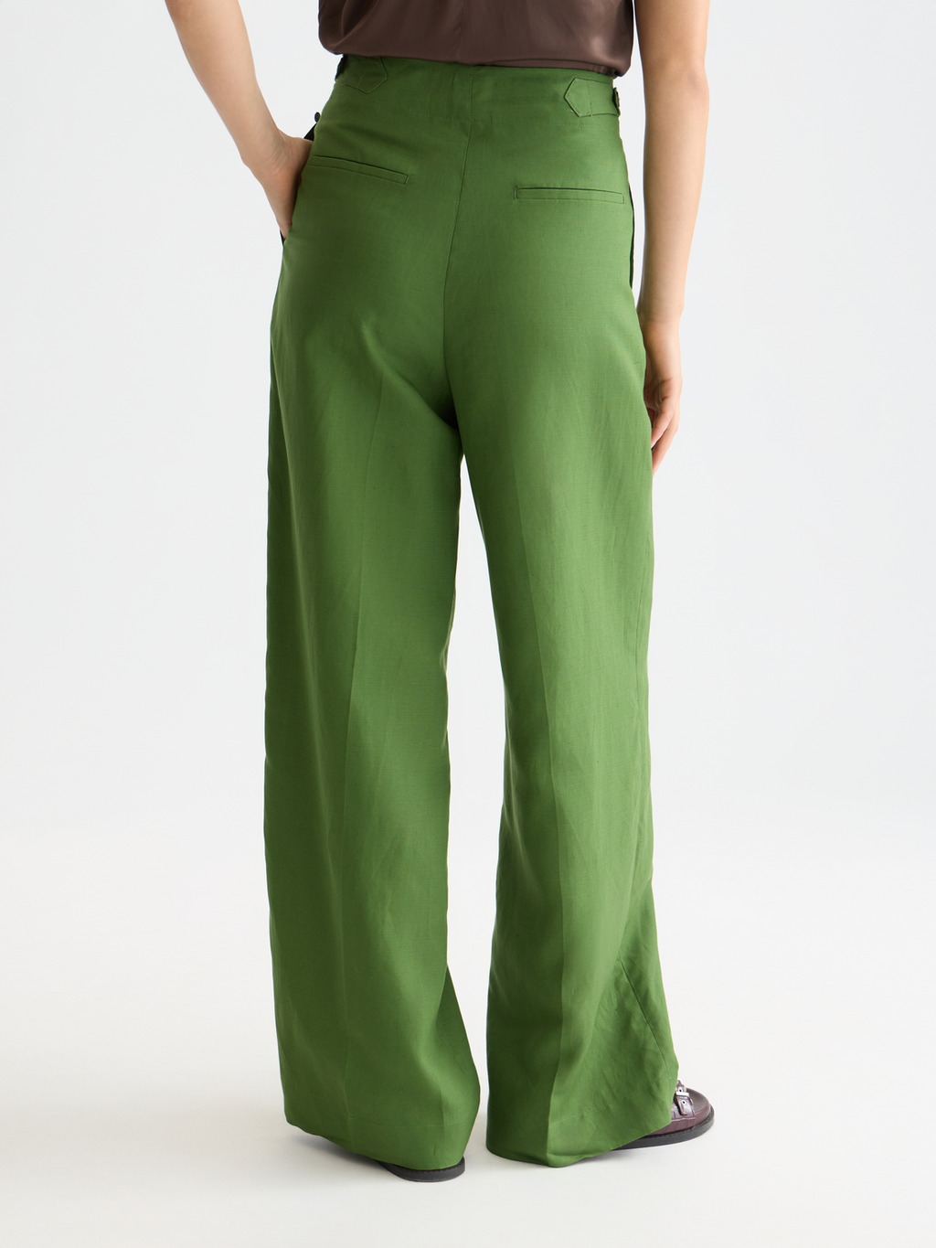 Lou - Lyocell high rise wide leg pants