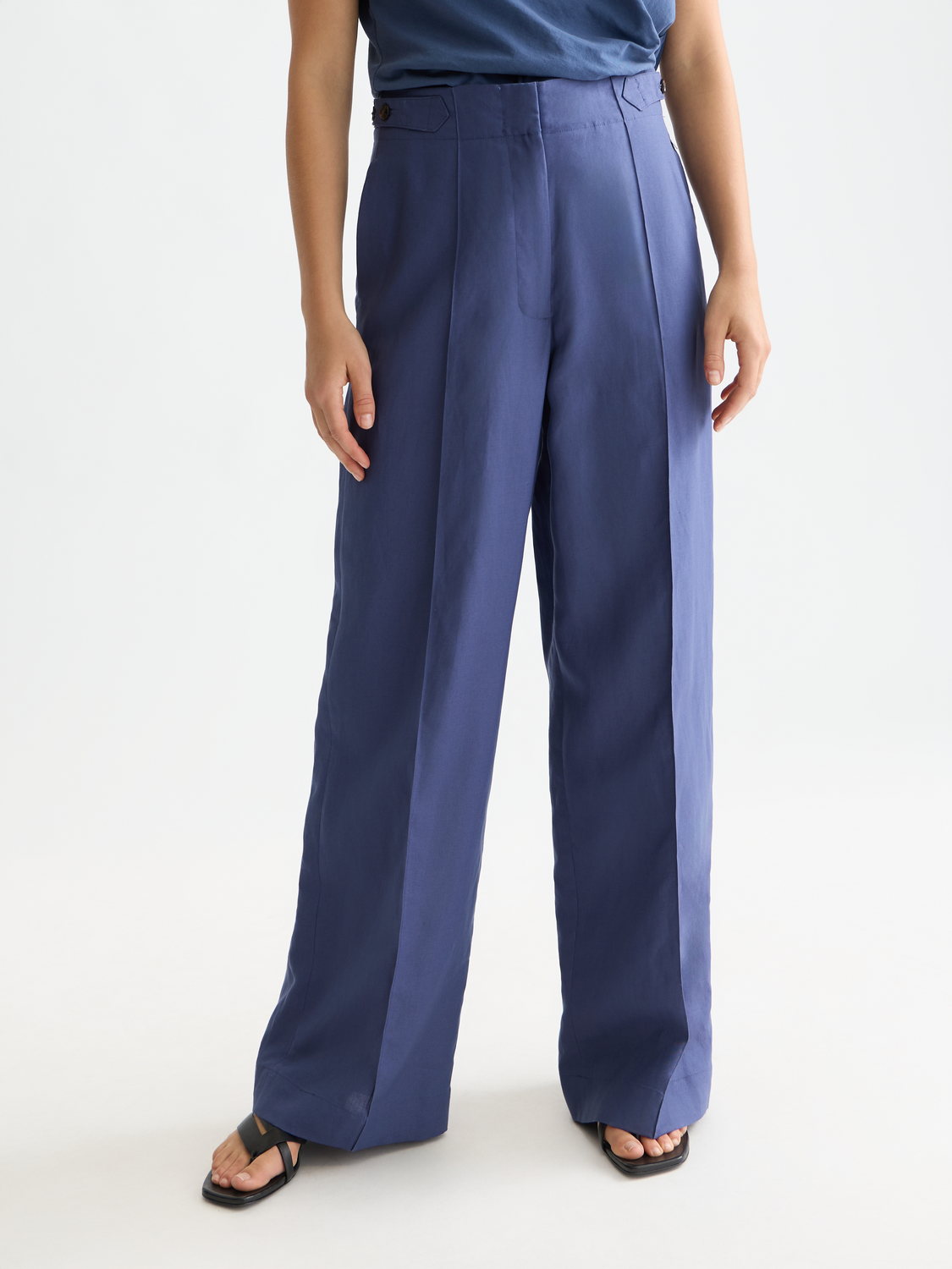Lou - Lyocell high rise wide leg pants