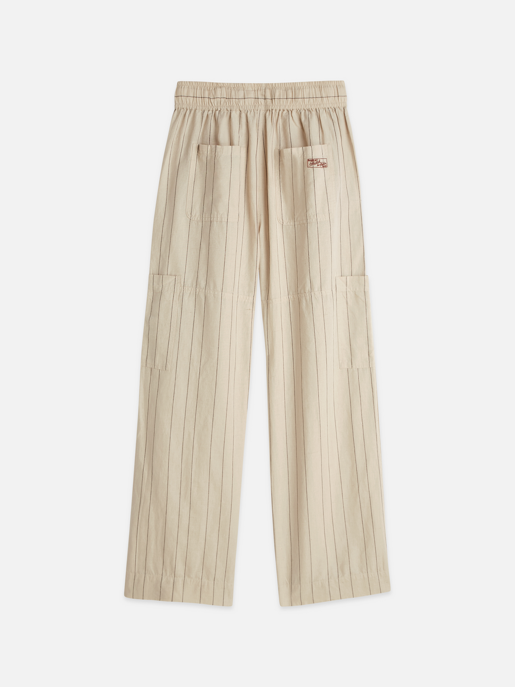 Noa - Linen high-rise wide-leg relaxed pull on pants