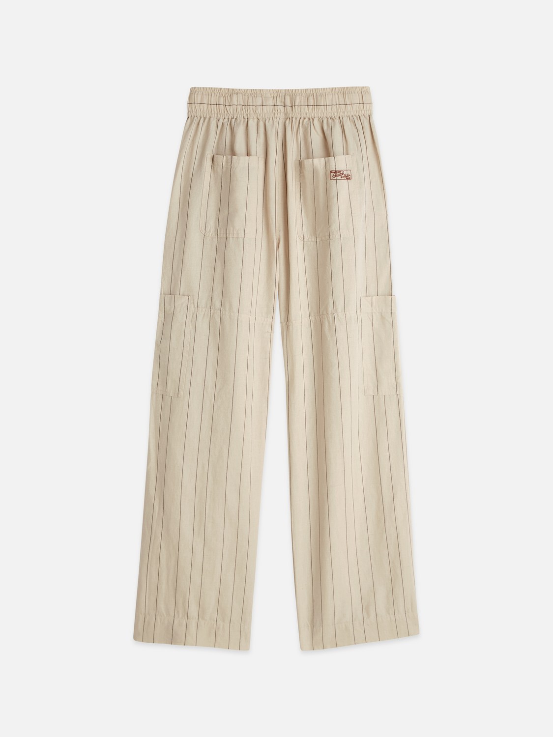 Noa - Linen high-rise wide-leg relaxed pull on pants