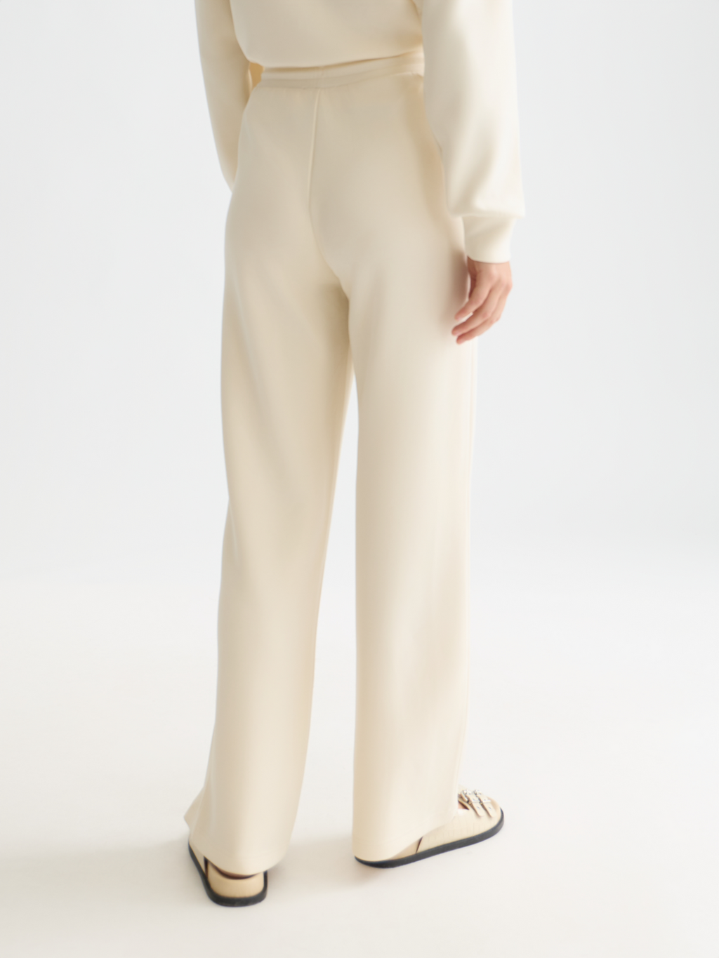 Tencel pleated sweatpants