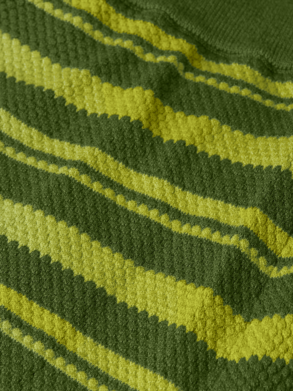 Textured stripe knitted trousers