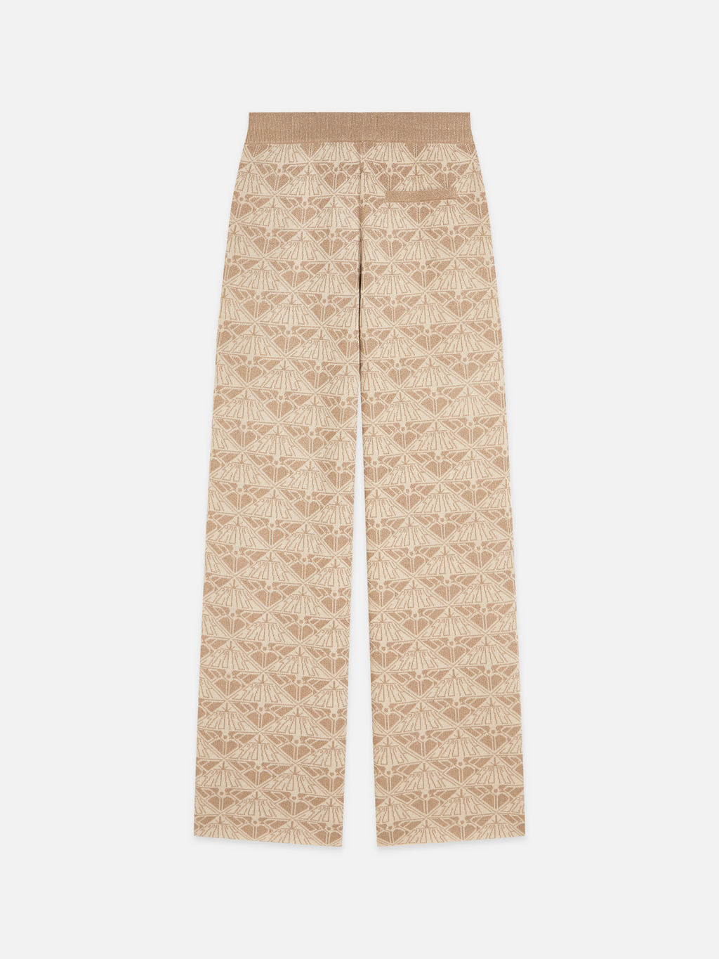 Monogram jacquard knitted trousers