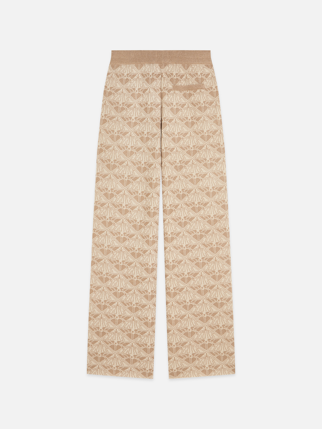 Monogram jacquard knitted trousers