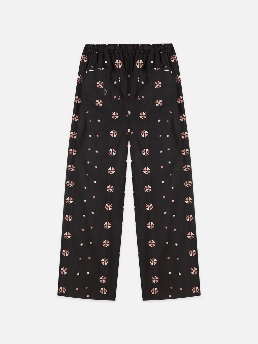 Noa high-rise wide-leg embroidered pants