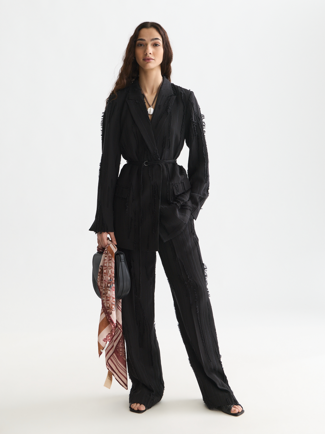 Edie high-rise wide-leg pants