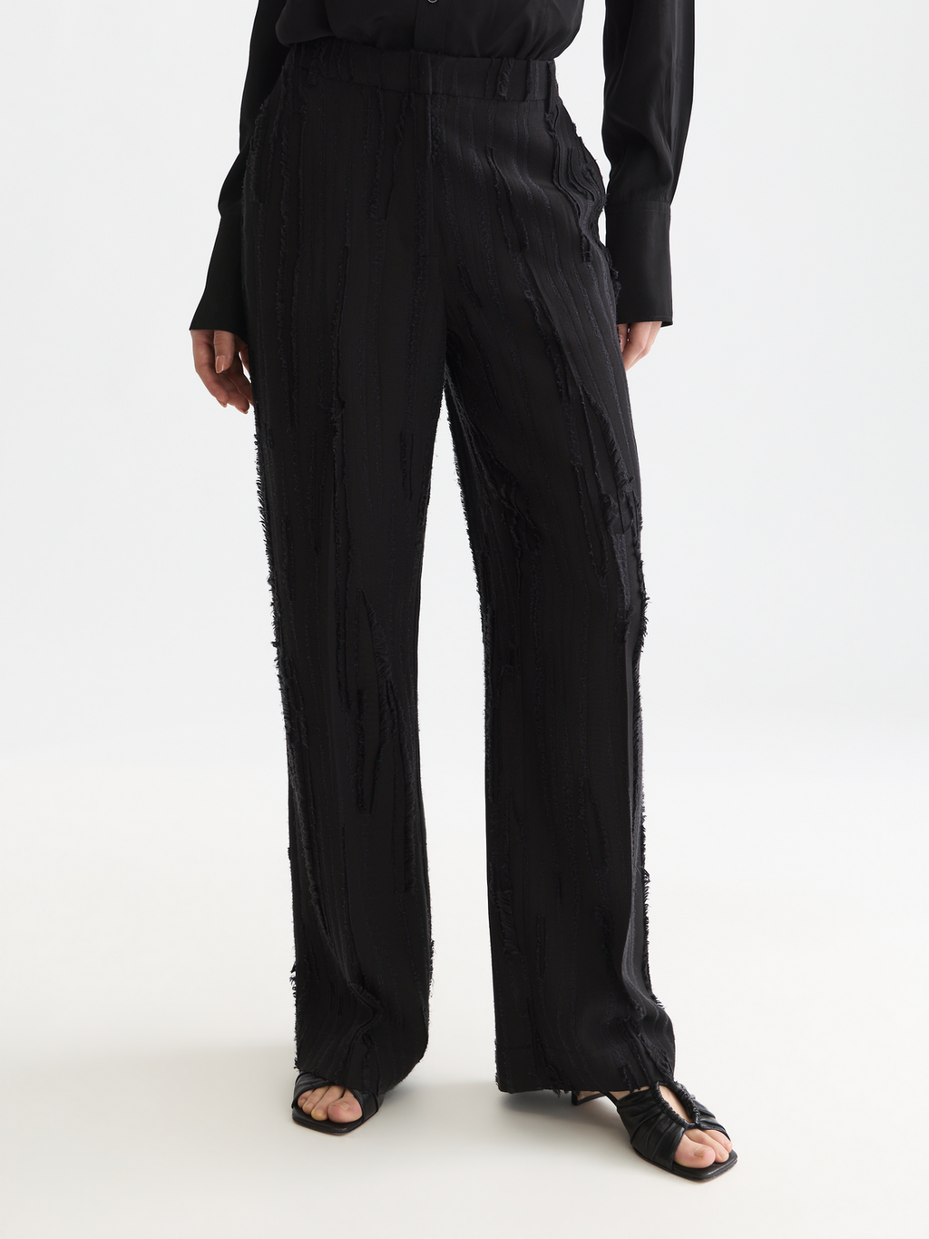 Edie high-rise wide-leg pants