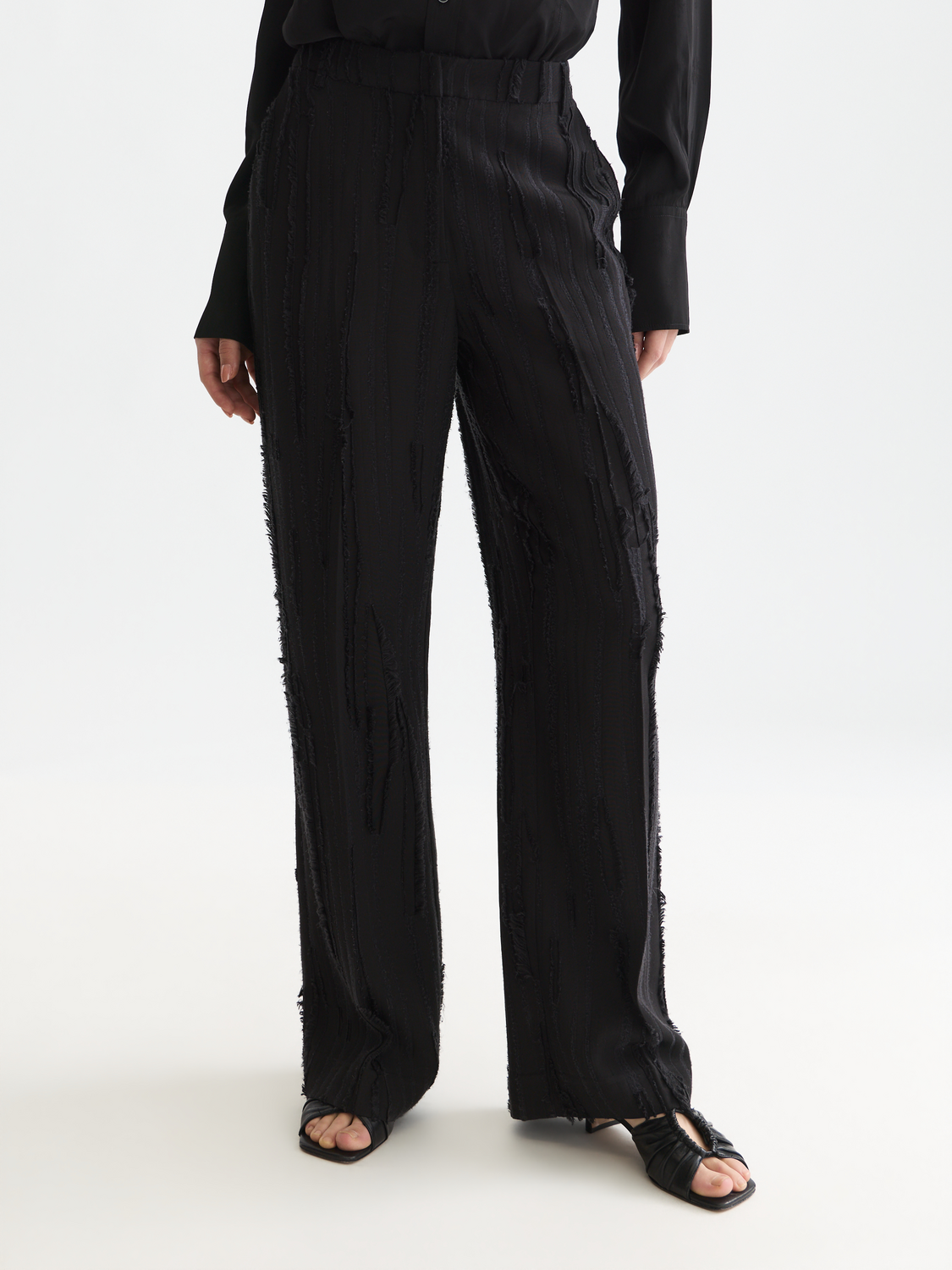 Edie high-rise wide-leg pants
