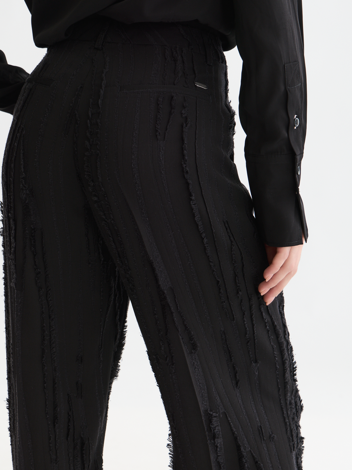 Edie high-rise wide-leg pants