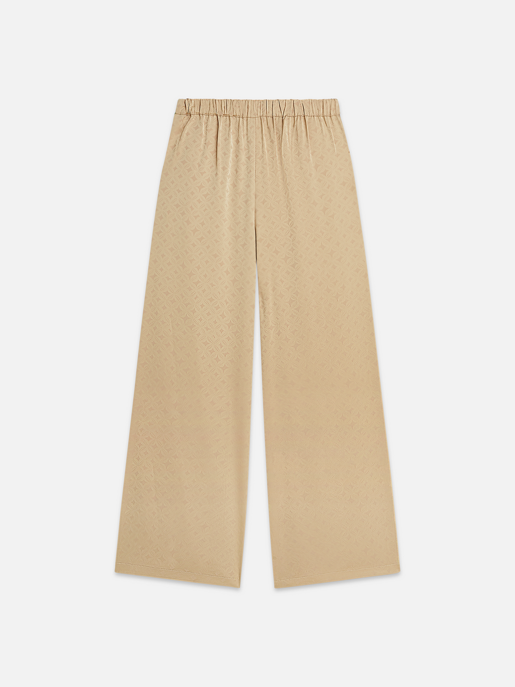 Eleni - high-rise wide-leg jacquard pants