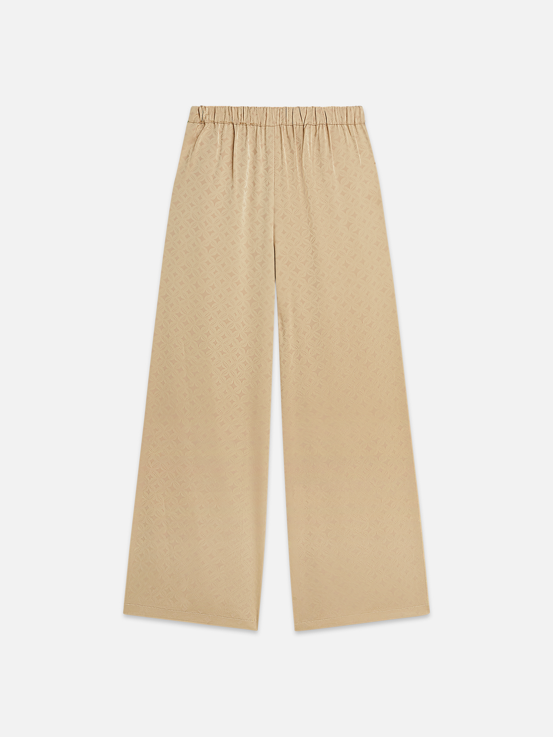 Eleni - high-rise wide-leg jacquard pants