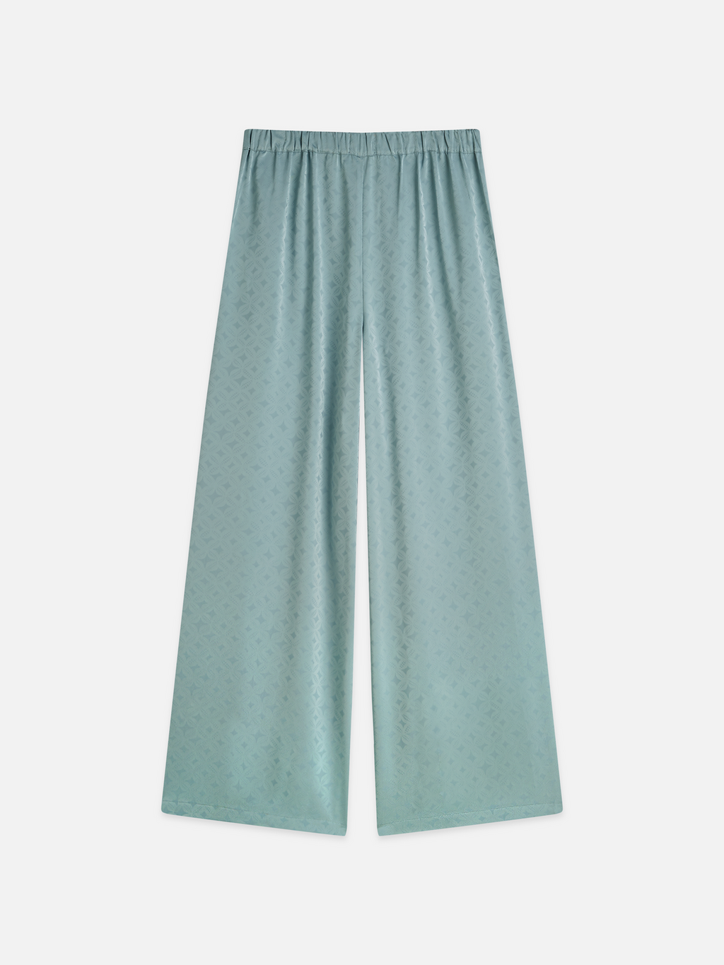 Eleni - high-rise wide-leg jacquard pants