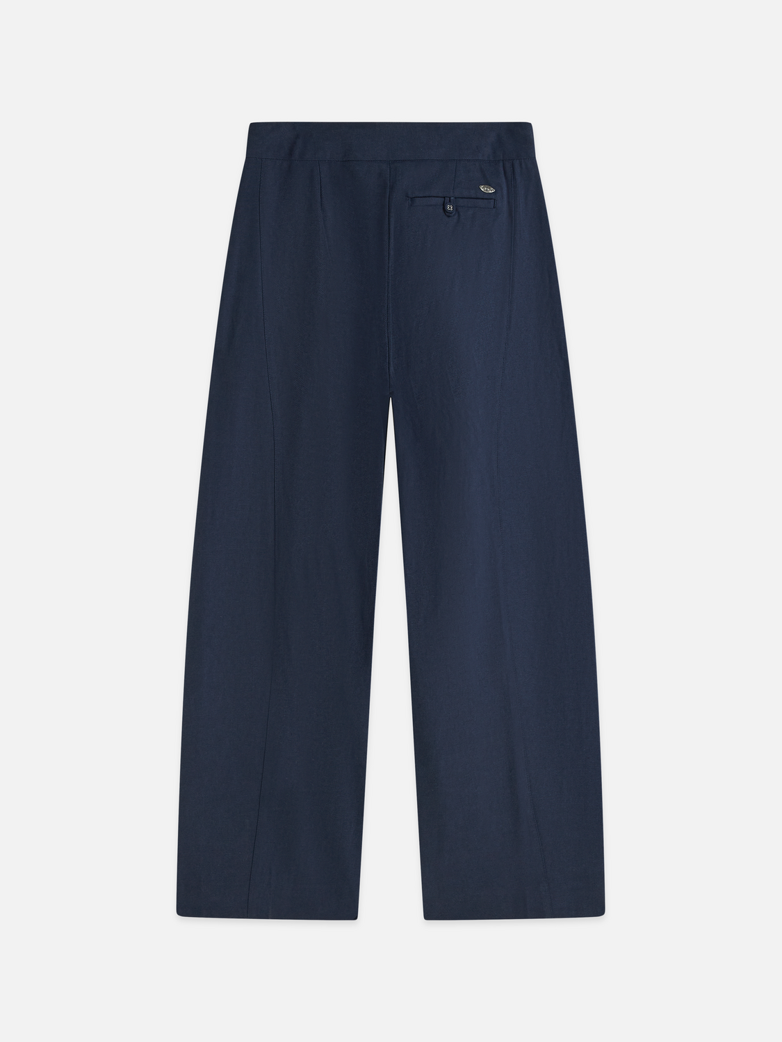 Quinn mid-rise wide-leg gabardine pants