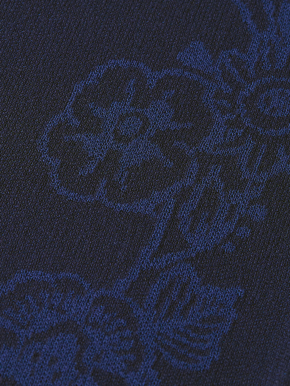 Jacquard knitted relaxed trousers