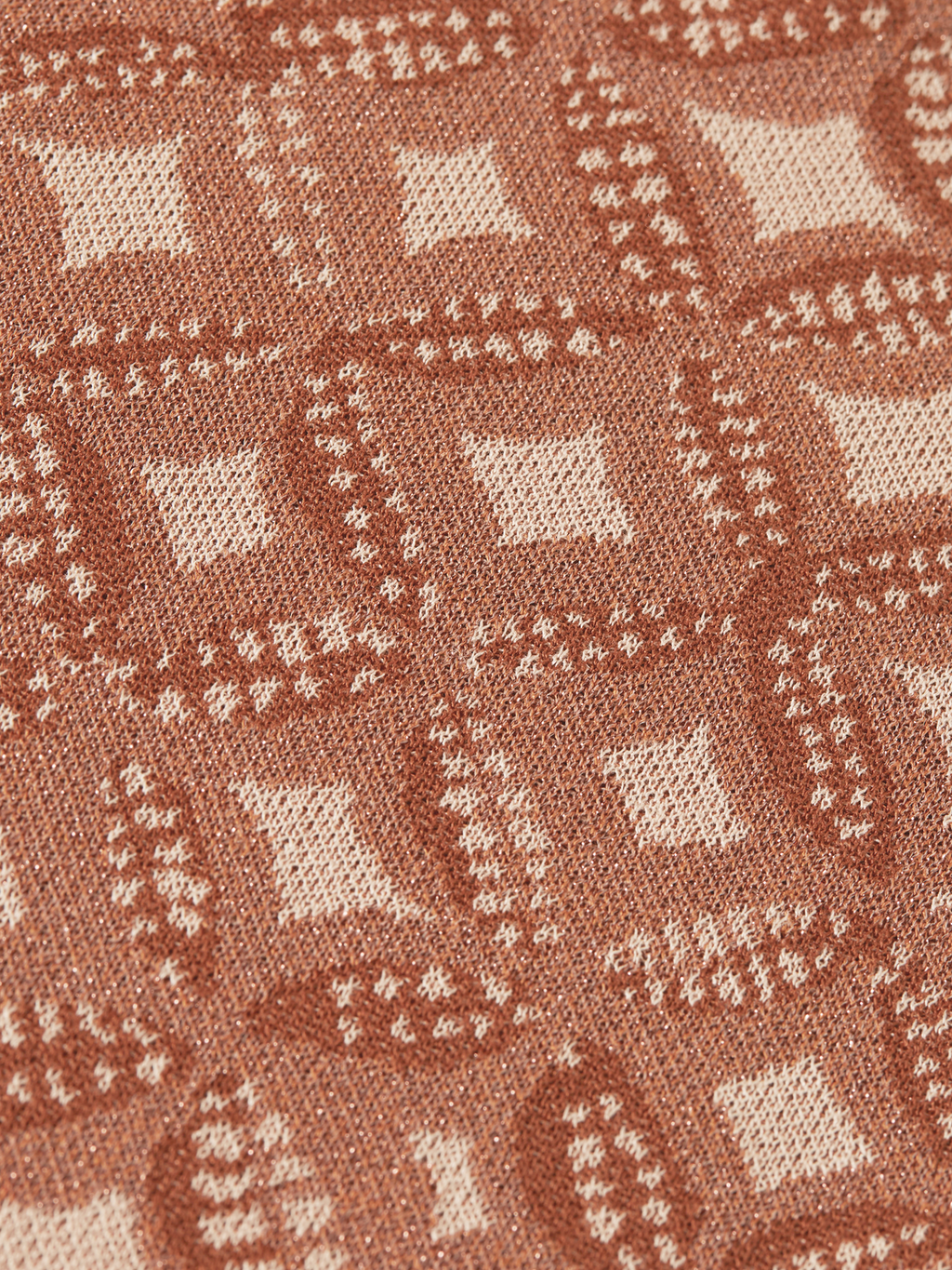 Jacquard knitted relaxed trousers