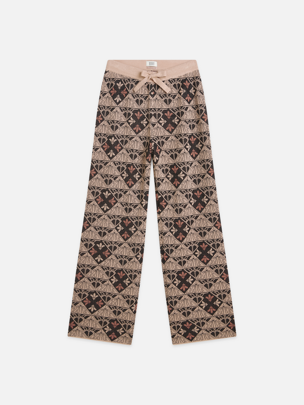 Monogram jacquard relaxed trousers