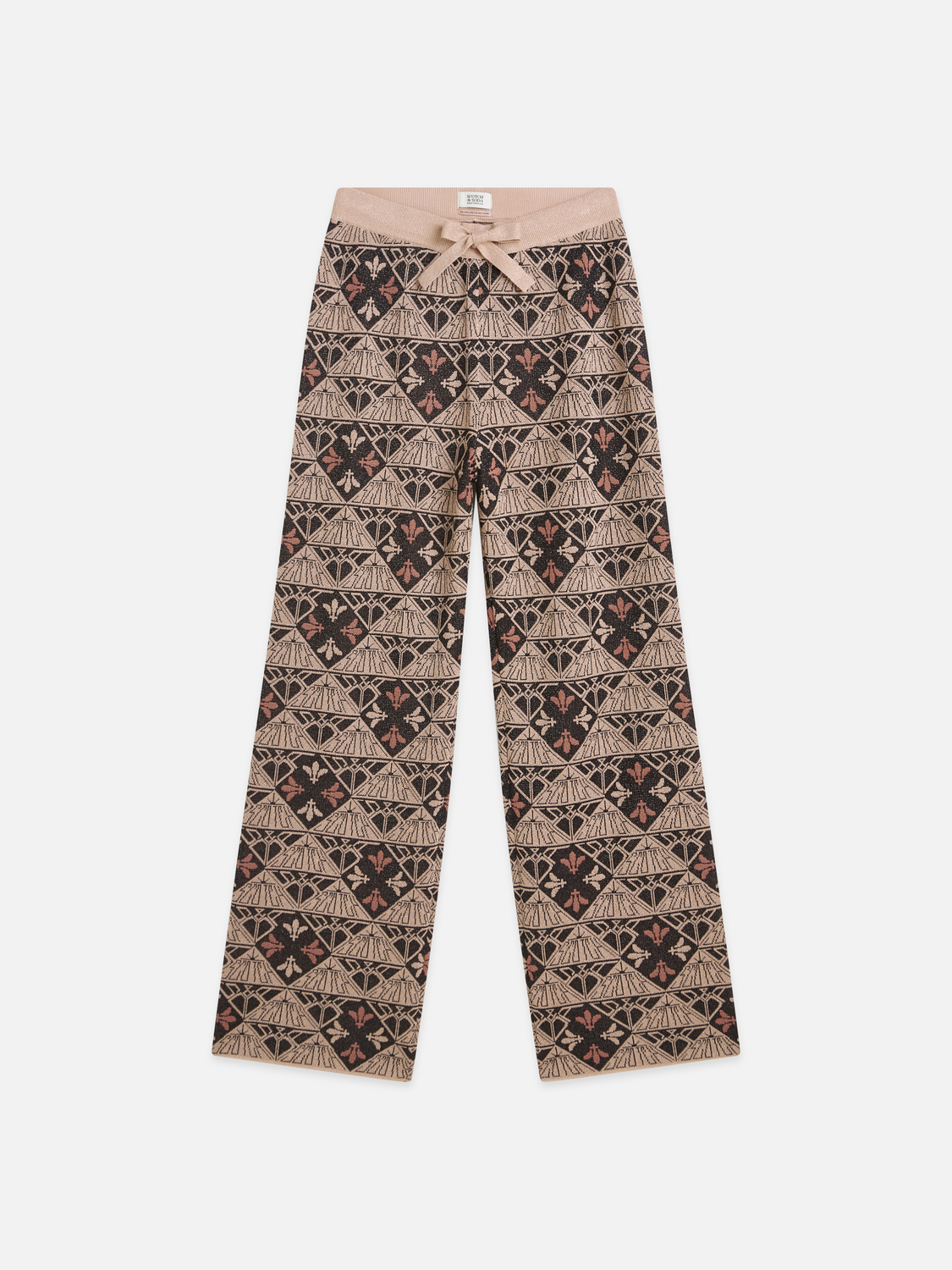 Monogram jacquard relaxed trousers