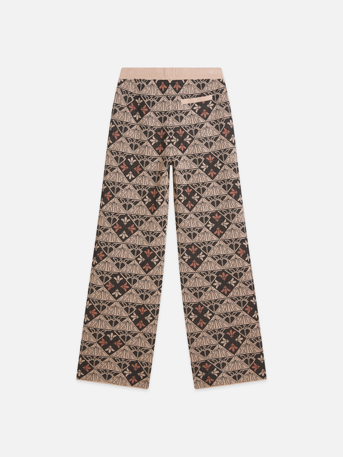 Monogram jacquard relaxed trousers