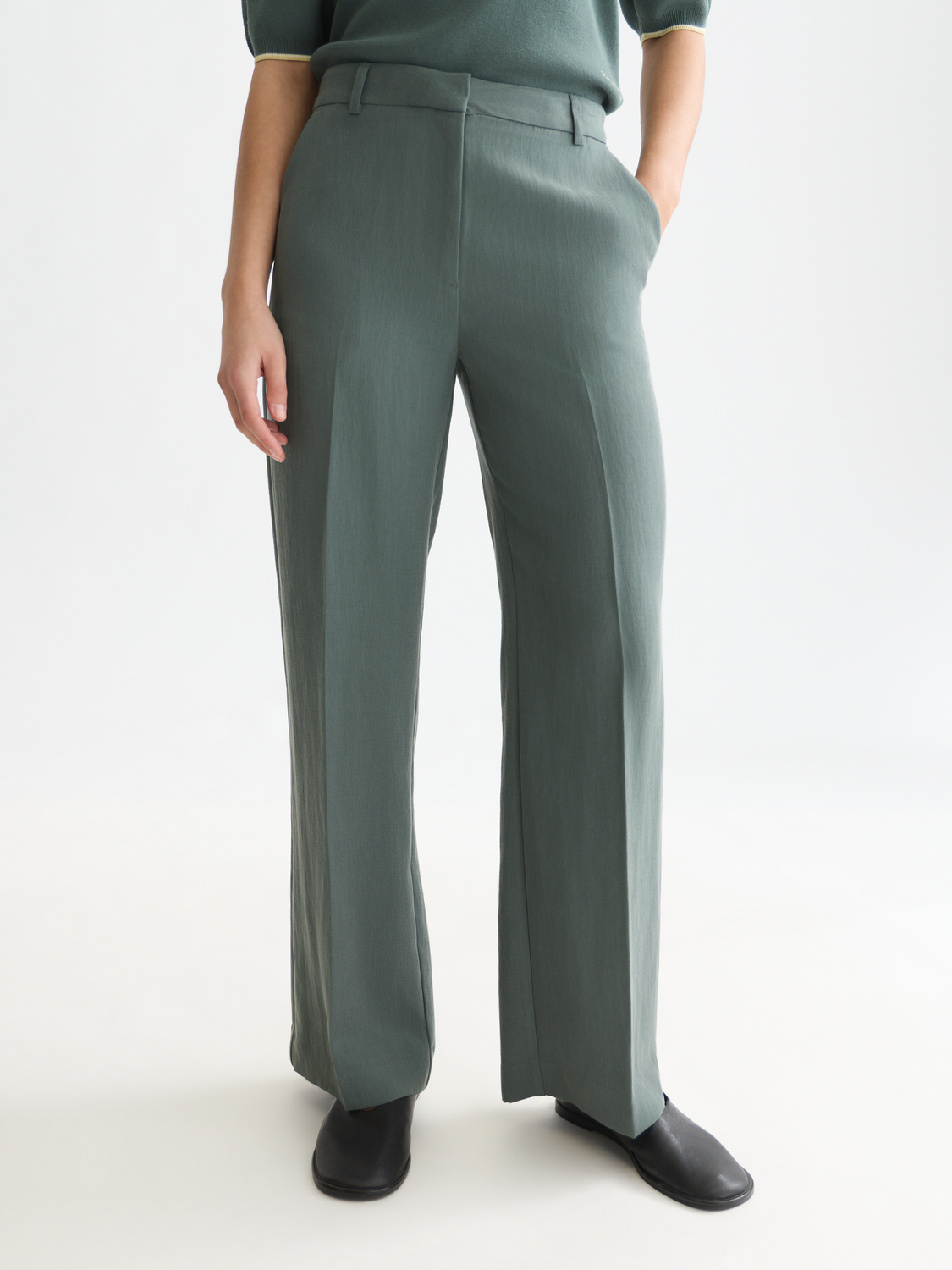 Edie high rise wide leg pant