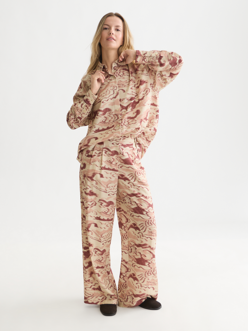 The Eleni Lyocell High-Rise Wide-Leg Pant