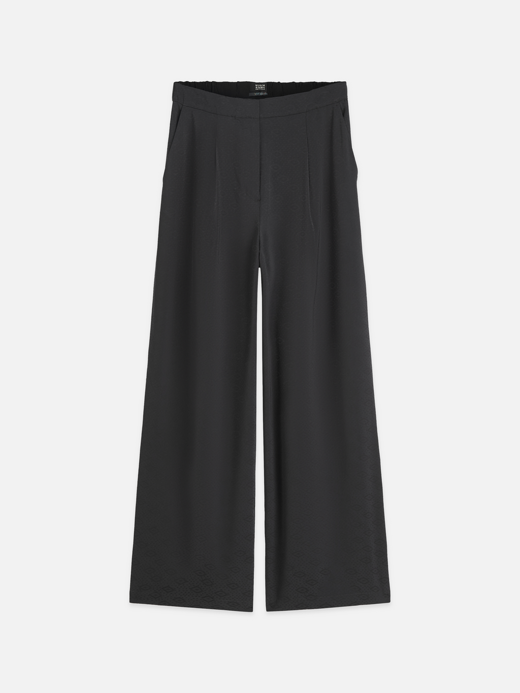 Eleni high rise wide leg jacquard pant