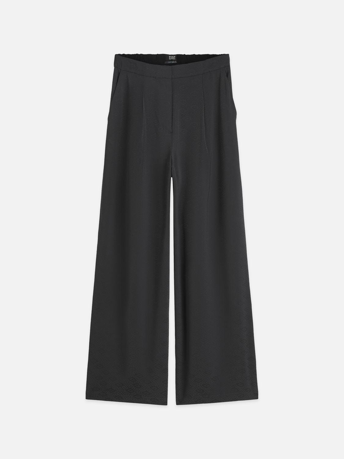 Eleni high rise wide leg jacquard pant