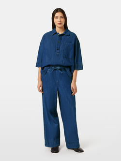 Sporty workwear pant in lightweight denim