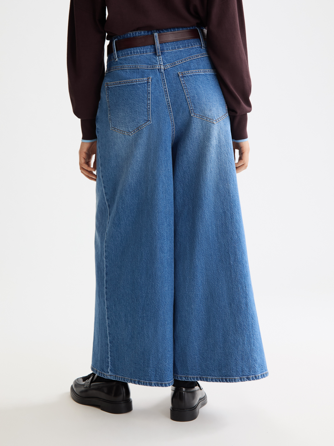 The Wave wide leg denim