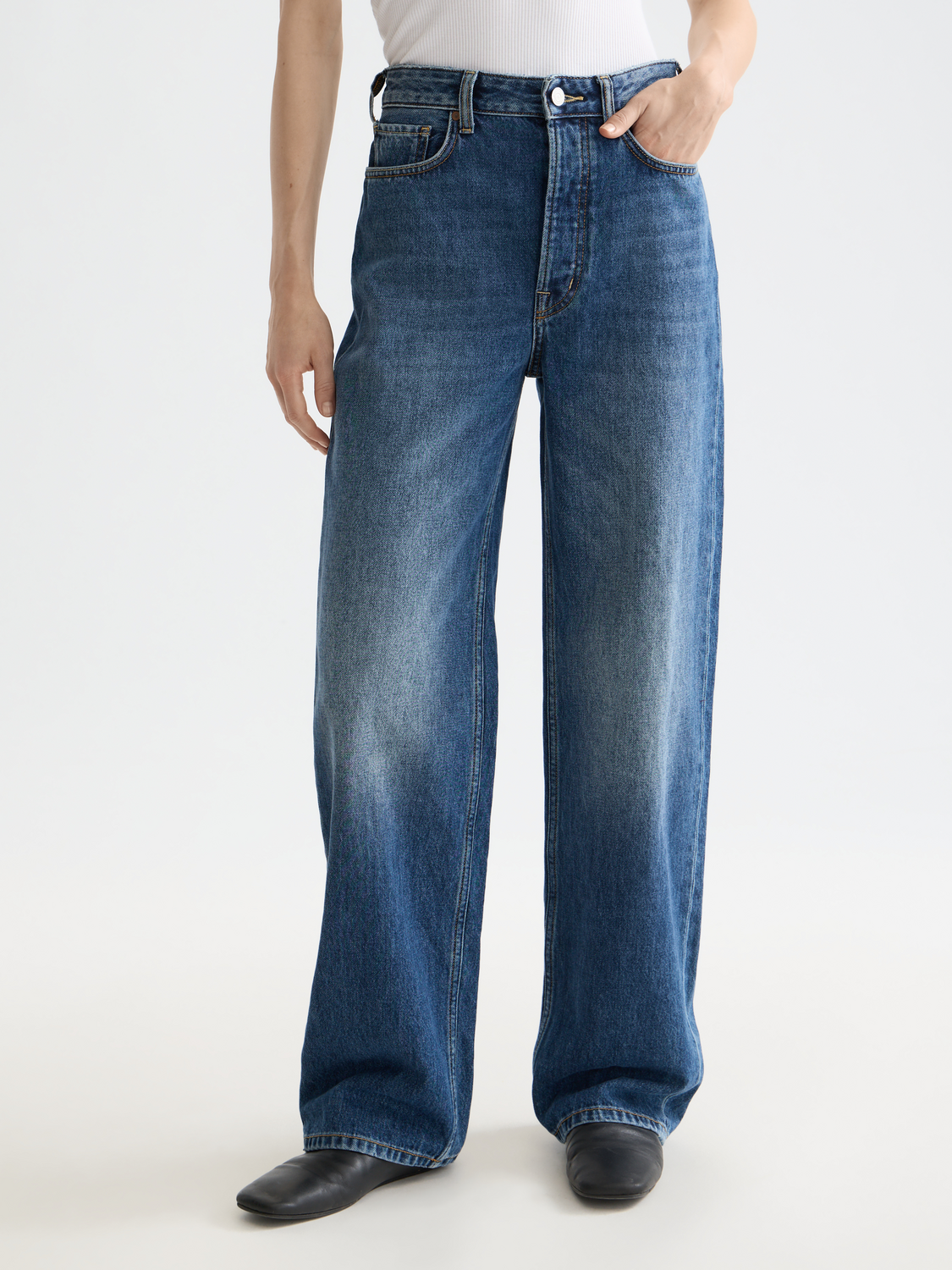 Ripple straight jeans — Absolute Blue