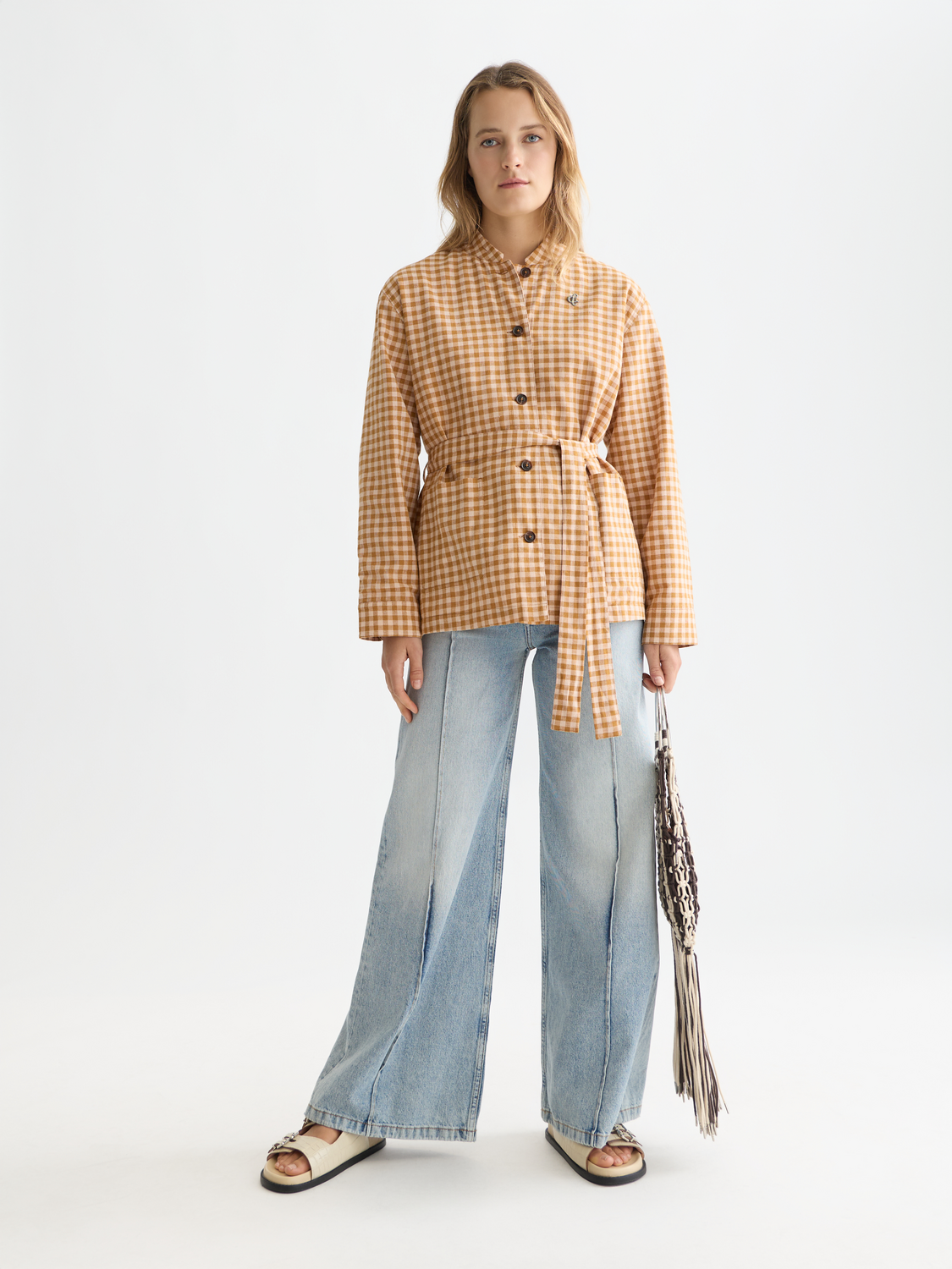 The Wave wide leg denim