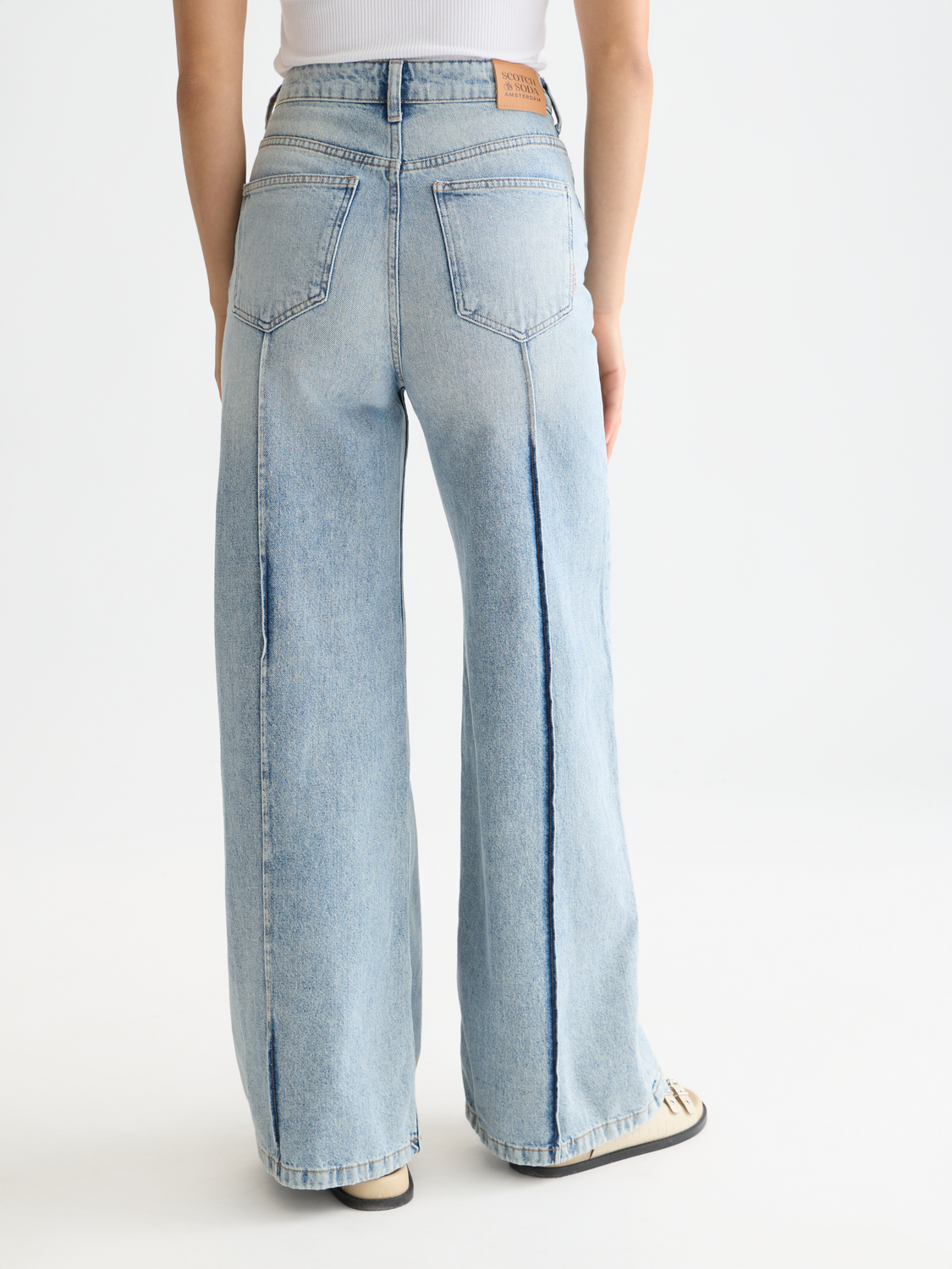 The Wave wide leg denim