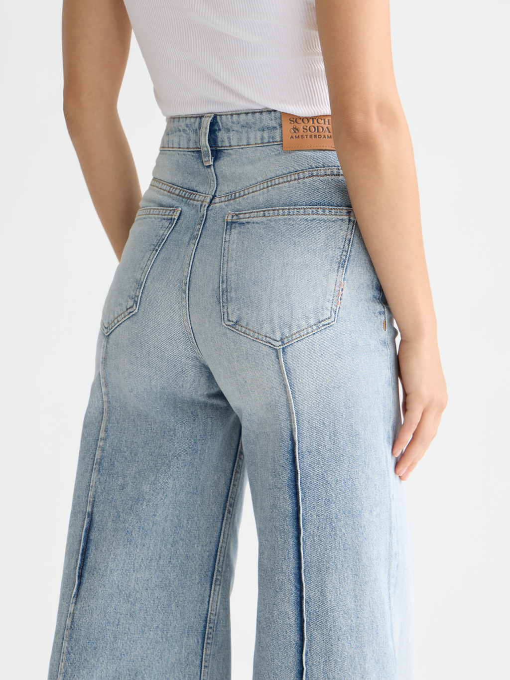 The Wave wide leg denim
