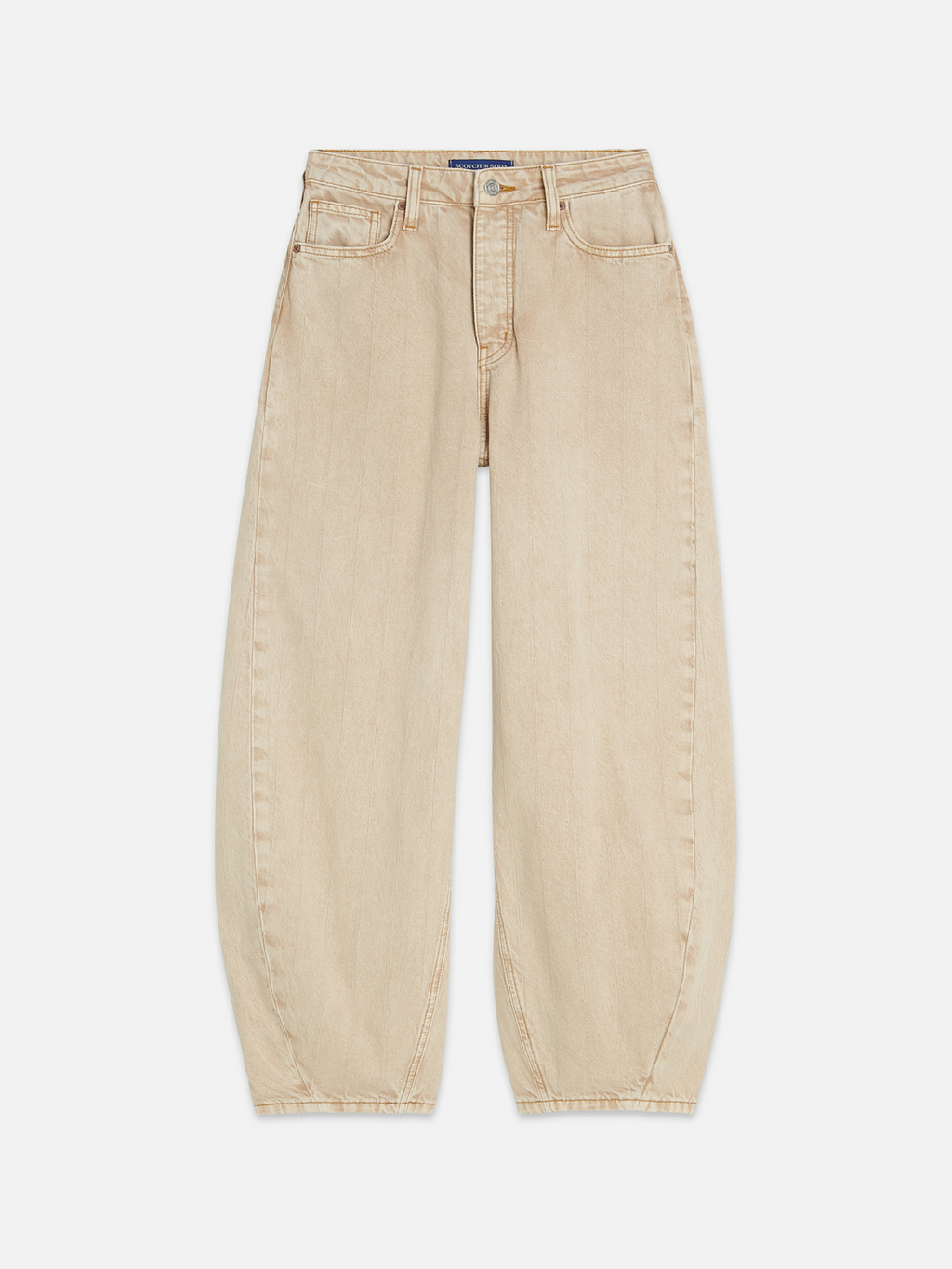 The Loop high rise barrel denim