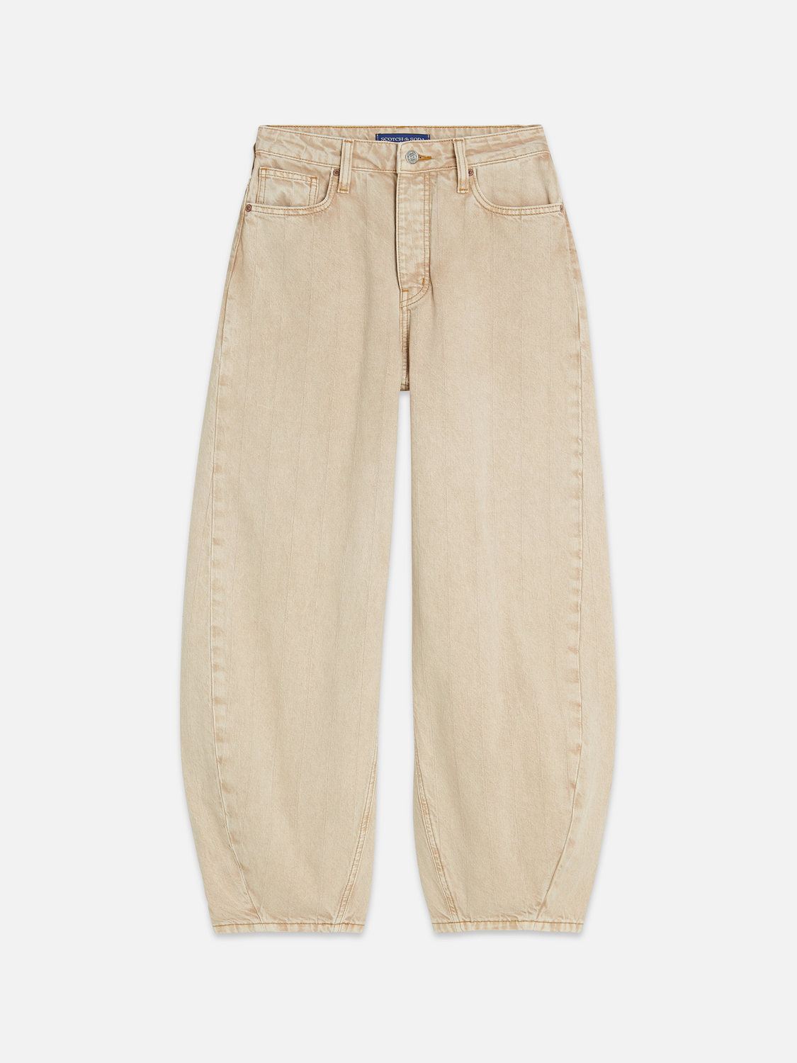 The Loop high rise barrel denim