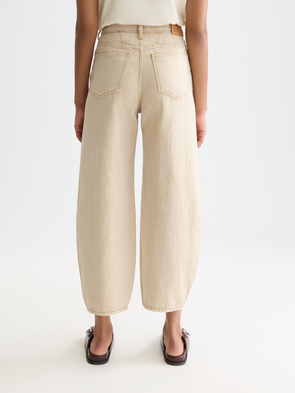 The Loop high rise barrel denim