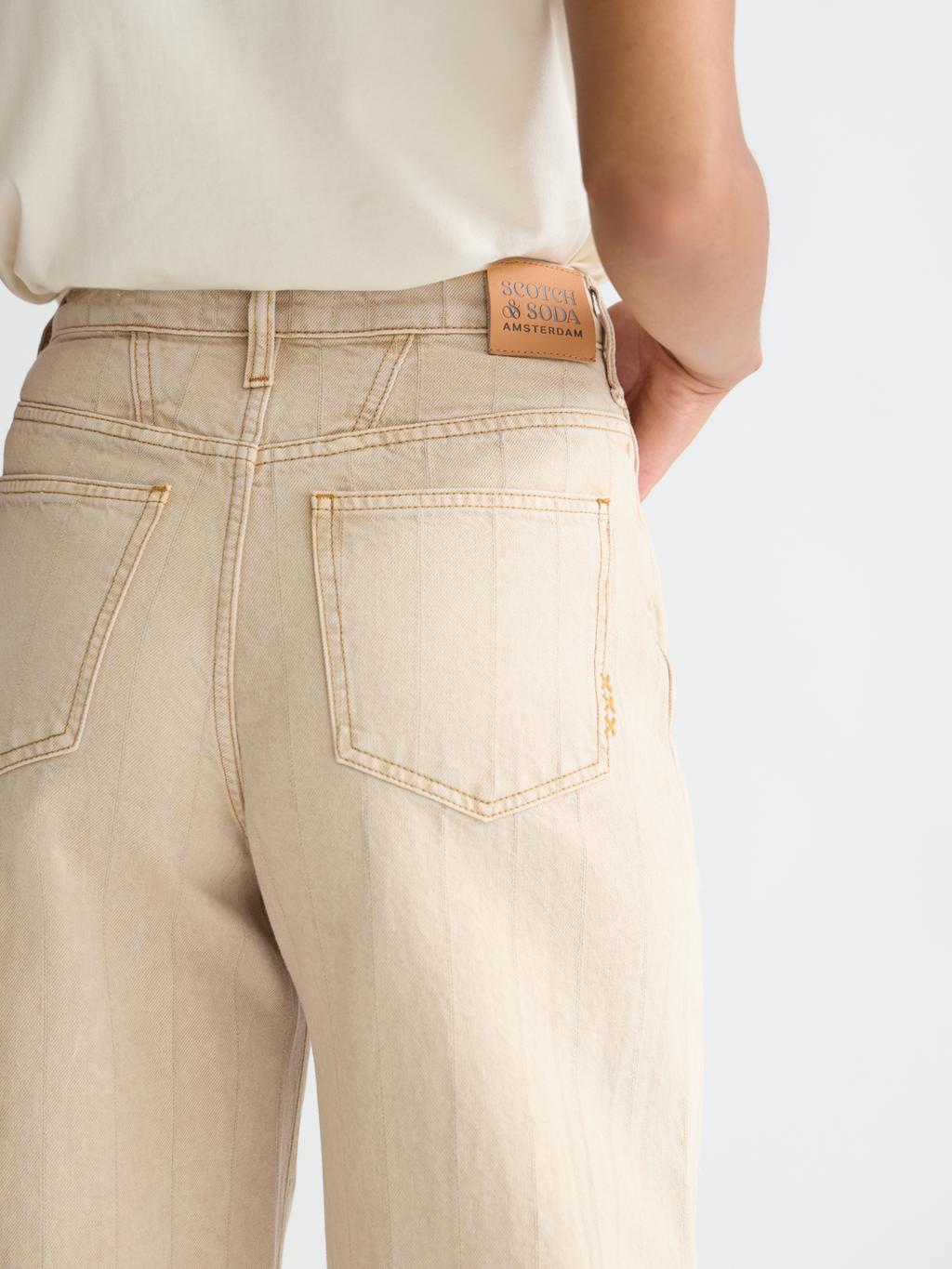 The Loop high rise barrel denim