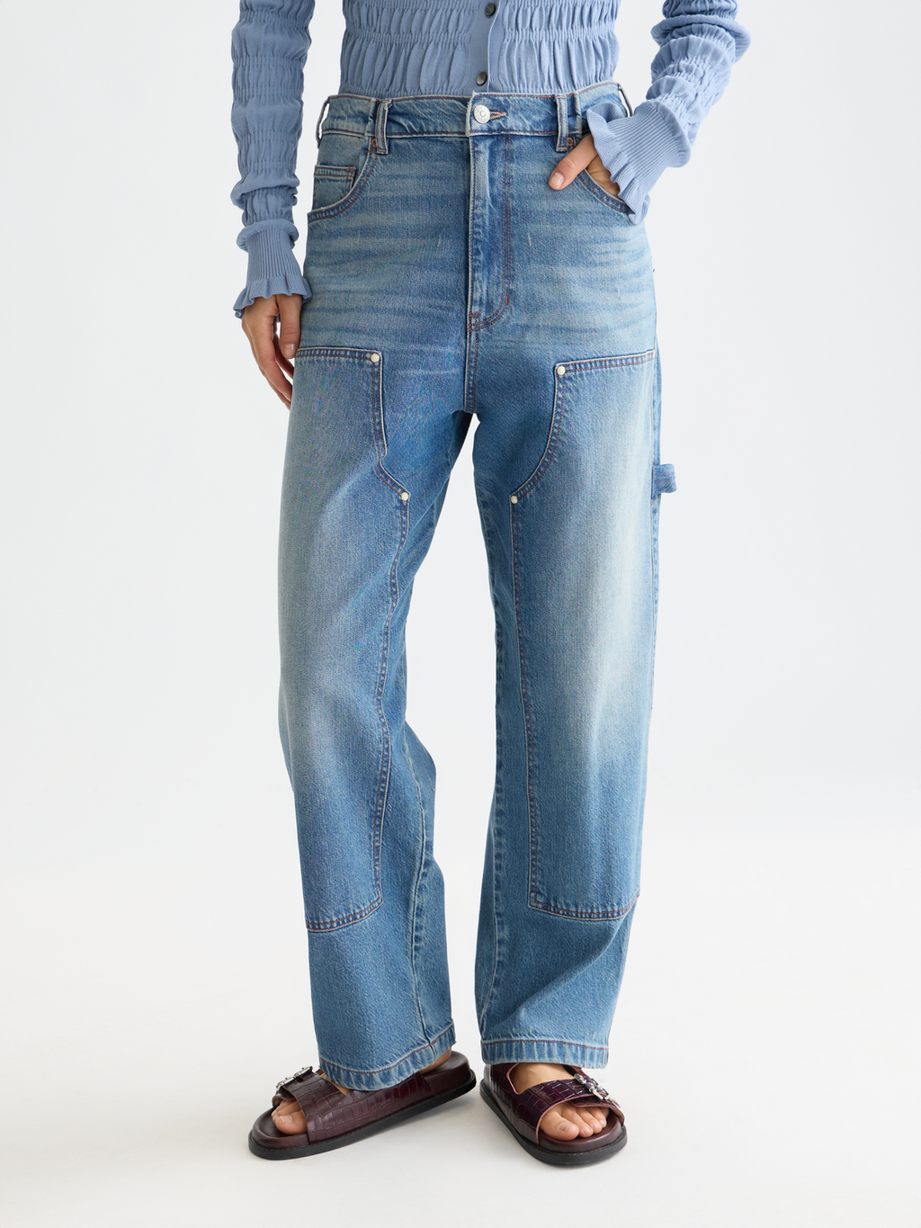 Raine high rise wide leg denim
