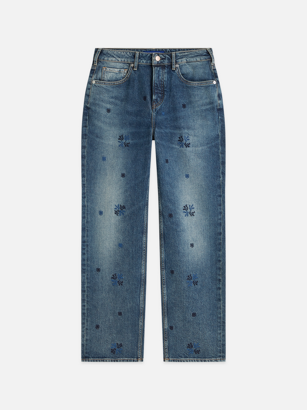 The Sky high rise straight denim