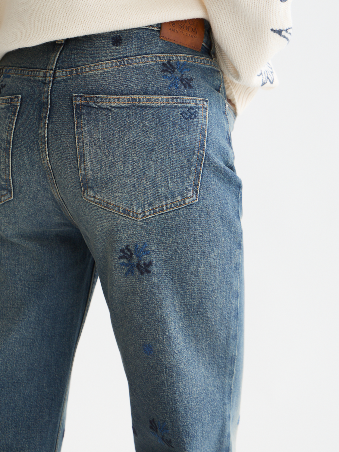 The Sky high rise straight denim