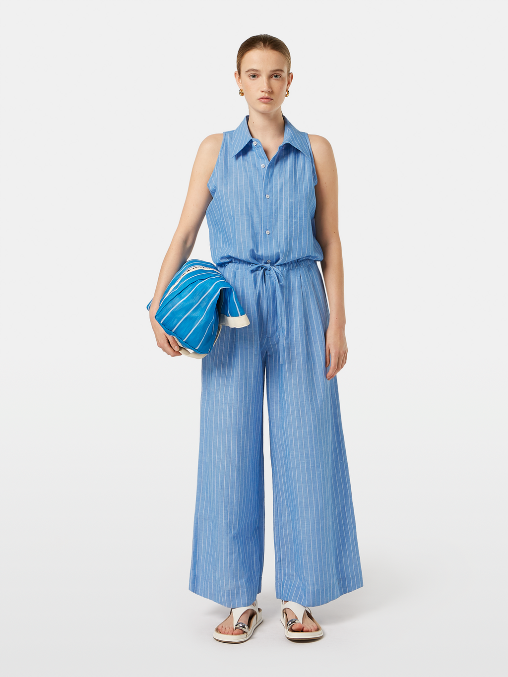 Halter Linen Jumpsuit