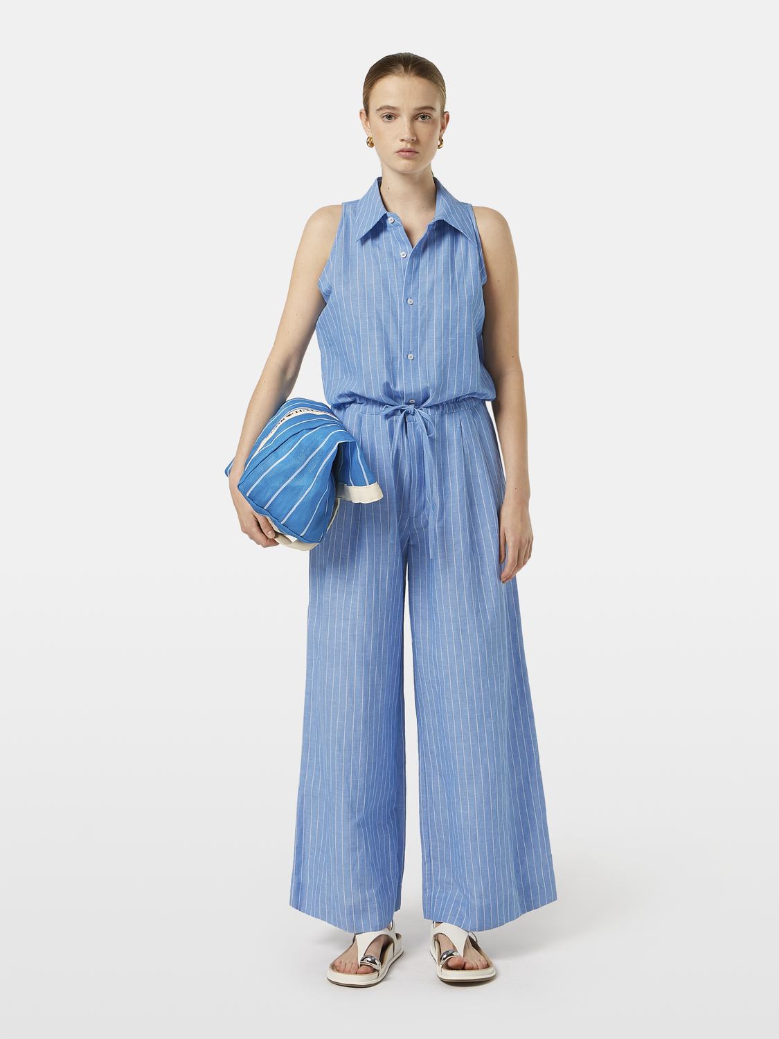 Halter Linen Jumpsuit