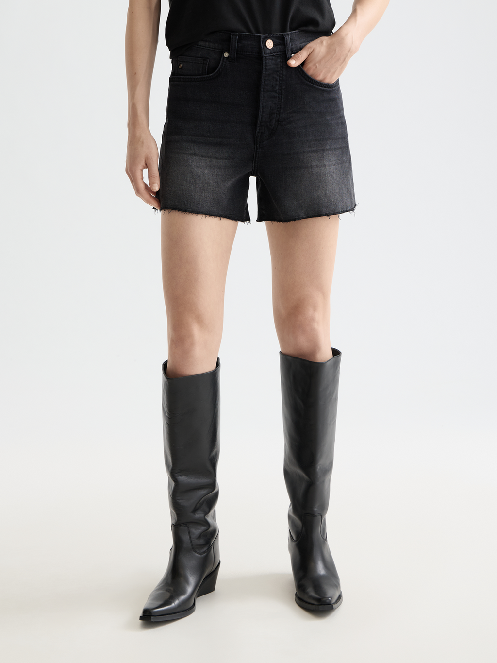 Essentials The Ray Cut Off Denim Short