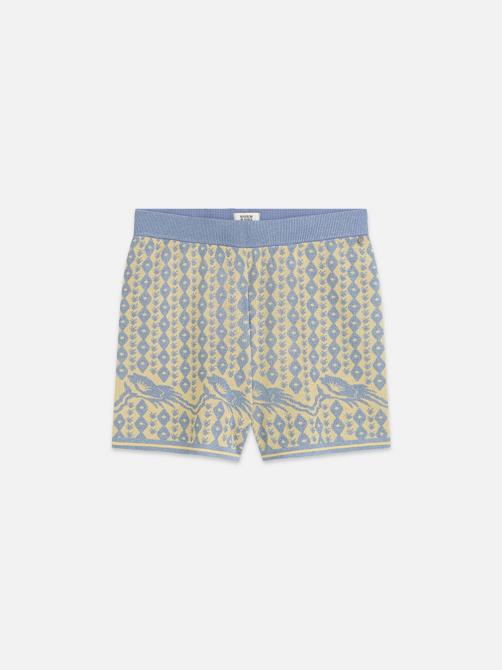 Jacquard knitted shorts