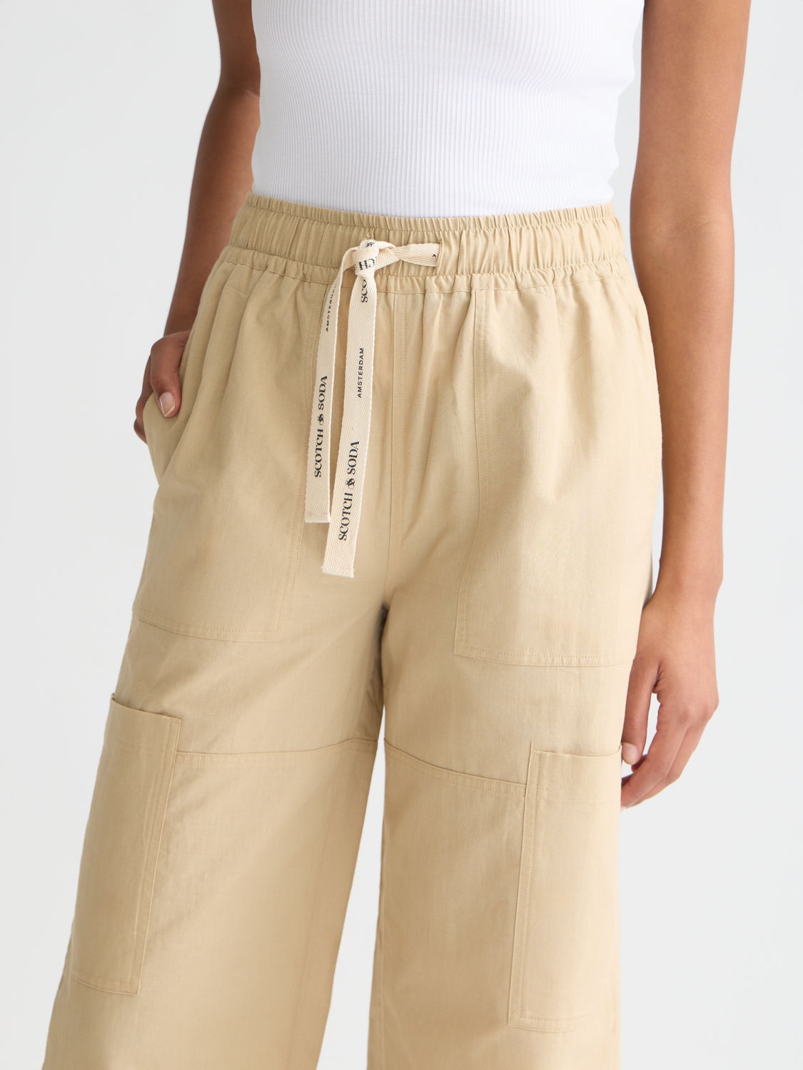 Noa linen high rise wide leg relaxed pants