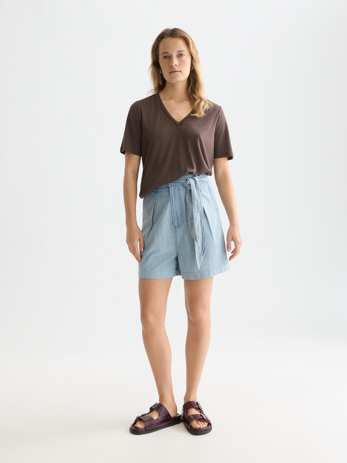 Lightweight Indigo short