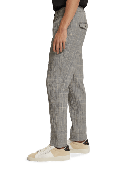 BLAKE - CHECKED COTTON-BLEND SEERSUCKER CHINO